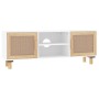 TV-Schrank aus massivem Kiefernholz und natürlichem Rattan 105x30x40 cm von vidaXL, TV-Möbel - Ref: Foro24-345615, Preis: 105...