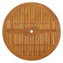 Mesa plegable de jardín de madera maciza de acacia 110 cm