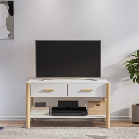 Mueble para TV madera contrachapada blanco 82x38x45 cm de vidaXL, Muebles TV - Ref: Foro24-345660, Precio: 62,45 €, Descuento: %