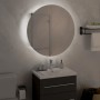 Bathroom cabinet with round mirror and gray LED 47x47x17.5 cm by vidaXL, bathroom vanities - Ref: Foro24-345585, Price: 116,5...