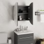 Bathroom cabinet with round mirror and gray LED 47x47x17.5 cm by vidaXL, bathroom vanities - Ref: Foro24-345585, Price: 116,5...