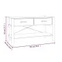Weißer TV-Schrank aus Sperrholz, 82 x 38 x 45 cm von vidaXL, TV-Möbel - Ref: Foro24-345660, Preis: 66,79 €, Rabatt: %