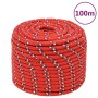 Rotes Polypropylen-Bootsseil 12 mm 100 m von vidaXL, Seile und Metallschnüre - Ref: Foro24-152407, Preis: 48,19 €, Rabatt: %