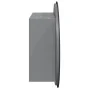 Armario de baño con espejo redondo y LED gris 47x47x17,5 cm de vidaXL, Tocadores de baño - Ref: Foro24-345585, Precio: 114,96...