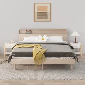 Nachttische 2 Stück aus weißem Sperrholz 42x38x45 cm von vidaXL, Nachttische - Ref: Foro24-345655, Preis: 101,74 €, Rabatt: %