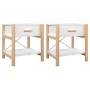 Mesitas de noche 2 uds madera contrachapada blanco 42x38x45 cm de vidaXL, Mesitas de noche - Ref: Foro24-345655, Precio: 95,2...