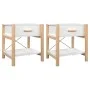 Mesitas de noche 2 uds madera contrachapada blanco 42x38x45 cm de vidaXL, Mesitas de noche - Ref: Foro24-345655, Precio: 101,...