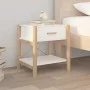 Mesitas de noche 2 uds madera contrachapada blanco 42x38x45 cm de vidaXL, Mesitas de noche - Ref: Foro24-345655, Precio: 101,...