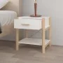 Mesitas de noche 2 uds madera contrachapada blanco 42x38x45 cm de vidaXL, Mesitas de noche - Ref: Foro24-345655, Precio: 101,...