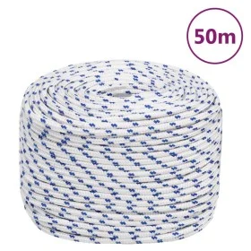 White polypropylene boat rope 8 mm 50 m by vidaXL, Ropes and metal cords - Ref: Foro24-152290, Price: 18,95 €, Discount: %