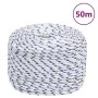 White polypropylene boat rope 8 mm 50 m by vidaXL, Ropes and metal cords - Ref: Foro24-152290, Price: 18,95 €, Discount: %