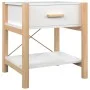 Mesitas de noche 2 uds madera contrachapada blanco 42x38x45 cm de vidaXL, Mesitas de noche - Ref: Foro24-345655, Precio: 101,...