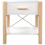 Mesitas de noche 2 uds madera contrachapada blanco 42x38x45 cm de vidaXL, Mesitas de noche - Ref: Foro24-345655, Precio: 95,2...