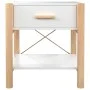 Mesitas de noche 2 uds madera contrachapada blanco 42x38x45 cm de vidaXL, Mesitas de noche - Ref: Foro24-345655, Precio: 101,...