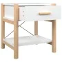 Mesitas de noche 2 uds madera contrachapada blanco 42x38x45 cm de vidaXL, Mesitas de noche - Ref: Foro24-345655, Precio: 101,...