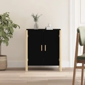 Black plywood sideboard 62x38x70 cm by vidaXL, Sideboards - Ref: Foro24-345670, Price: 80,88 €, Discount: %