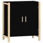 Aparador de madera contrachapada negro 62x38x70 cm de vidaXL, Aparadores - Ref: Foro24-345670, Precio: 81,80 €, Descuento: %