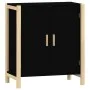Schwarzes Sperrholz-Sideboard 62x38x70 cm von vidaXL, Sideboards - Ref: Foro24-345670, Preis: 80,88 €, Rabatt: %