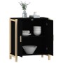 Aparador de madera contrachapada negro 62x38x70 cm de vidaXL, Aparadores - Ref: Foro24-345670, Precio: 81,80 €, Descuento: %