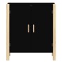 Aparador de madera contrachapada negro 62x38x70 cm de vidaXL, Aparadores - Ref: Foro24-345670, Precio: 81,80 €, Descuento: %
