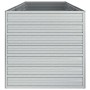 Arriate de acero galvanizado plateado 240x80x77 cm