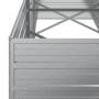 Arriate de acero galvanizado plateado 240x80x77 cm