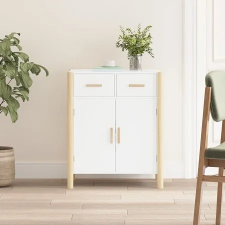 Aparador de madera contrachapada blanco 62x38x75 cm de vidaXL, Aparadores - Ref: Foro24-345675, Precio: 93,80 €, Descuento: %