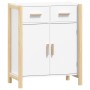 Weißes Sperrholz-Sideboard 62x38x75 cm von vidaXL, Sideboards - Ref: Foro24-345675, Preis: 94,97 €, Rabatt: %