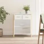 Aparador de madera contrachapada blanco 62x38x75 cm de vidaXL, Aparadores - Ref: Foro24-345675, Precio: 93,80 €, Descuento: %