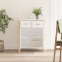 Weißes Sperrholz-Sideboard 62x38x75 cm von vidaXL, Sideboards - Ref: Foro24-345675, Preis: 94,97 €, Rabatt: %