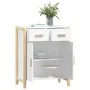 Aparador de madera contrachapada blanco 62x38x75 cm de vidaXL, Aparadores - Ref: Foro24-345675, Precio: 93,80 €, Descuento: %