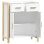 Aparador de madera contrachapada blanco 62x38x75 cm de vidaXL, Aparadores - Ref: Foro24-345675, Precio: 93,80 €, Descuento: %
