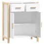 Weißes Sperrholz-Sideboard 62x38x75 cm von vidaXL, Sideboards - Ref: Foro24-345675, Preis: 94,97 €, Rabatt: %