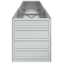 Arriate de acero galvanizado plateado 240x40x45 cm