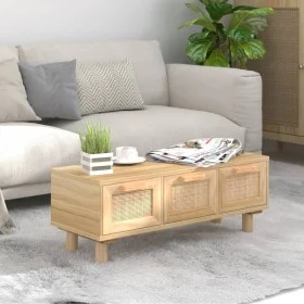 Brown plywood and pine coffee table 80x40x30 cm by vidaXL, Coffee table - Ref: Foro24-345620, Price: 121,05 €, Discount: %