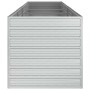 Arriate de acero galvanizado plateado 320x80x77 cm