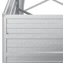 Arriate de acero galvanizado plateado 320x80x77 cm
