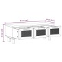 Mesa de centro madera contrachapada y pino marrón 80x40x30 cm de vidaXL, Mesas de centro - Ref: Foro24-345620, Precio: 103,84...