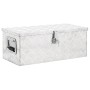 Aufbewahrungsbox aus silbernem Aluminium, 70 x 31 x 27 cm von vidaXL, Werkzeugkästen - Ref: Foro24-152250, Preis: 117,71 €, R...