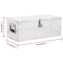 Caja de almacenaje de aluminio plateado 70x31x27 cm de vidaXL, Cajas de herramientas - Ref: Foro24-152250, Precio: 113,63 €, ...