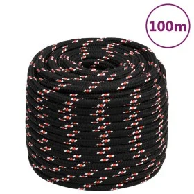 Schwarzes Polypropylen-Bootsseil 16 mm 100 m von vidaXL, Seile und Metallschnüre - Ref: Foro24-152362, Preis: 84,32 €, Rabatt: %