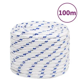 White 16 mm 100 m polypropylene boat rope by vidaXL, Ropes and metal cords - Ref: Foro24-152309, Price: 83,70 €, Discount: %