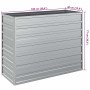 Arriate de acero galvanizado plateado 100x40x77 cm