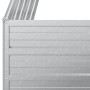 Arriate de acero galvanizado plateado 100x40x45 cm