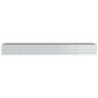 Arriate de acero galvanizado plateado 400x80x45 cm