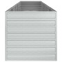 Arriate de acero galvanizado plateado 400x80x77 cm