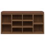 Schuhbank aus braunem Eichen-Sperrholz 103x30x48 cm von vidaXL, Bänke für Hallen und Lager - Ref: Foro24-342614, Preis: 97,20...
