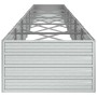 Arriate de acero galvanizado plateado 480x80x45 cm