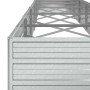 Arriate de acero galvanizado plateado 480x80x45 cm