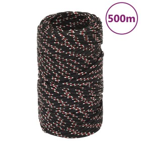 Cuerda de barco polipropileno negra 2 mm 500 m de vidaXL, Sogas y cuerdas metálicas - Ref: Foro24-152321, Precio: 22,20 €, De...
